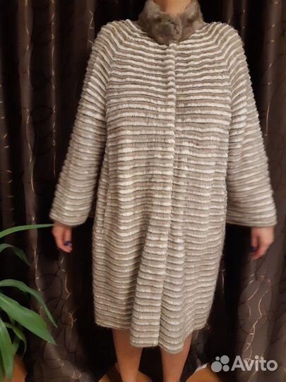 Норковое пальто на кашемире