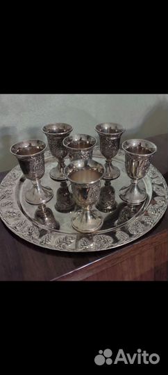 Конфетница ваза Розенберг поднос рюмки мельхиор