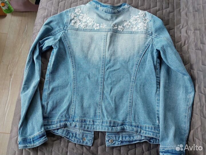 Джинсовая куртка для девочки 152