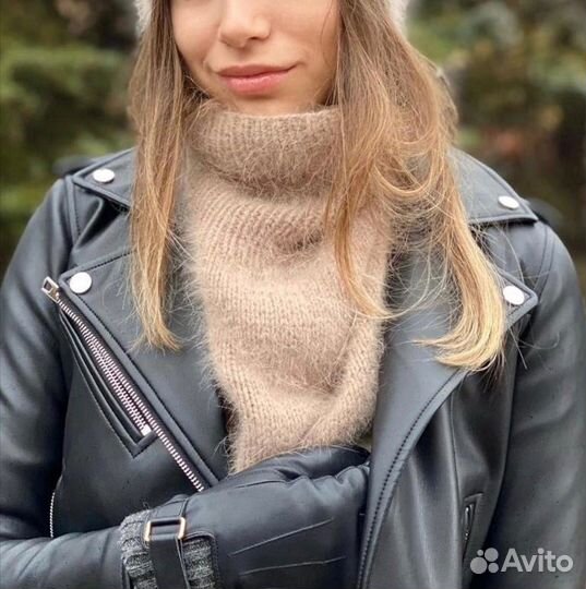 Снуд уголок из пуха норки