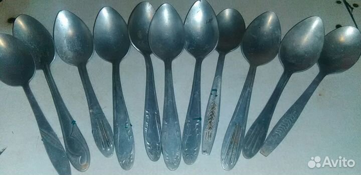 Алюминиевые ложки и вилки СССР