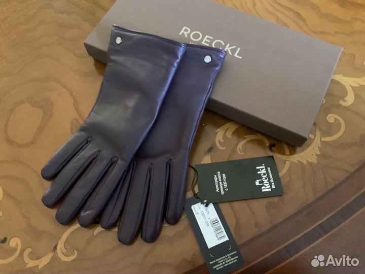 Перчатки женские кожаные новые 8
