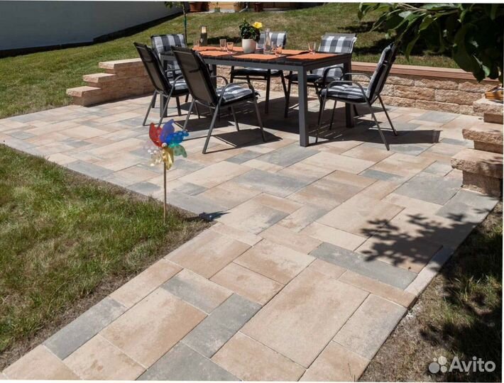 Тротуарная плитка, брусчатка, бордюры, газонная решетка