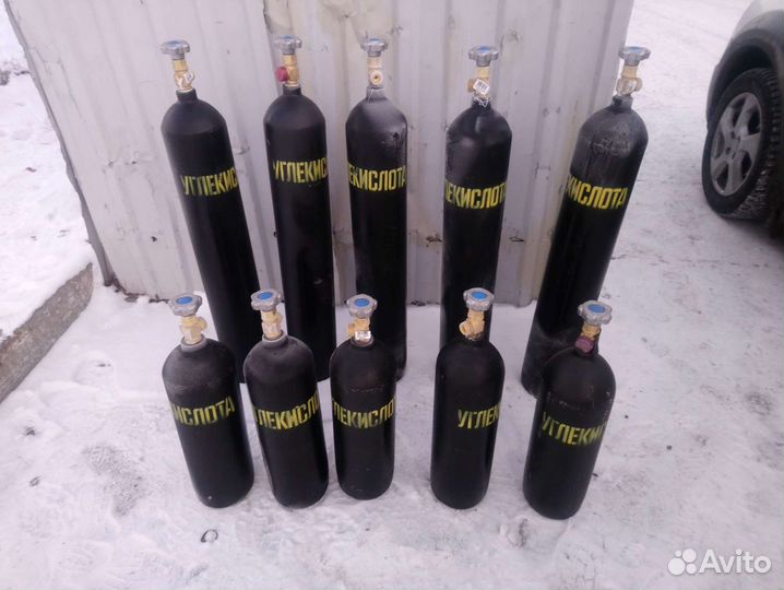 Баллон углекислотный co2 5л,10л,40л новый