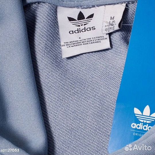 Худи sport adidas спортивный сине голубой 48(M)