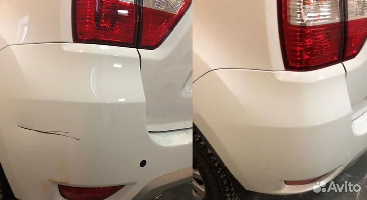 Ремонт и покраска бампера, замена бампера на SMART