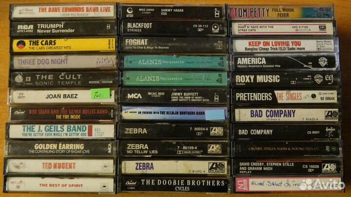 Аудиокассеты с записью Rock Made in USA