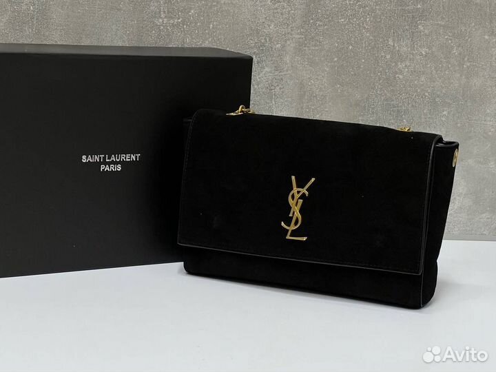 Сумка женская yves saint laurent замшевая