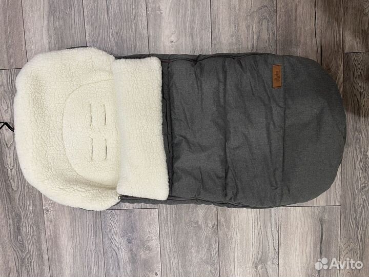 Меховой конверт для коляски/санок
