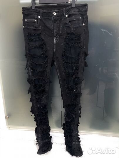 Джинсы Rick Owens drkshdw Destroyed Detroit Jeans
