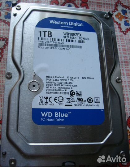 HDD WD WD10ezex 1Tb SATA 6Gb/s 3.5
