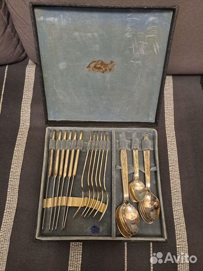 Столовый набор 24 предмета (мельхиор) СССР зк