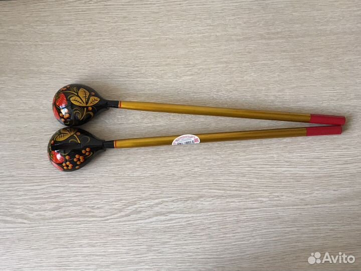 Деревянные ложки хохлома. Набор