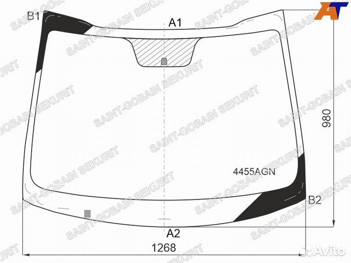 Лобовое стекло на Kia Pikanto 2017г