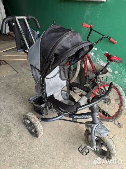 Велосипед с родительской ручкой