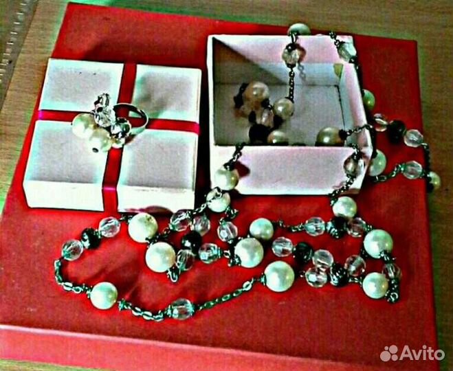 Набор украшений(колье+кольцо) нов