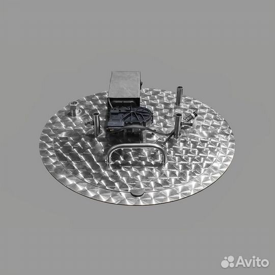 Крышка с узлом вращения для мешалки, пвк 50, 75 л