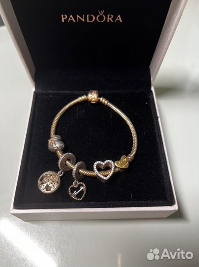Браслет Pandora, Пандора золотой