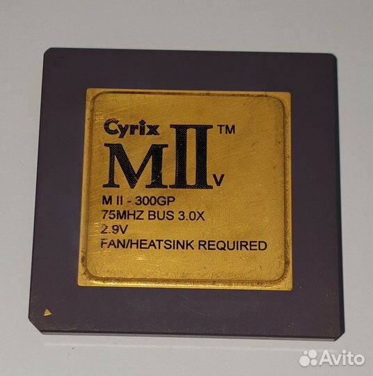 Процессор Cyrix MII - 300GP 75Mhz