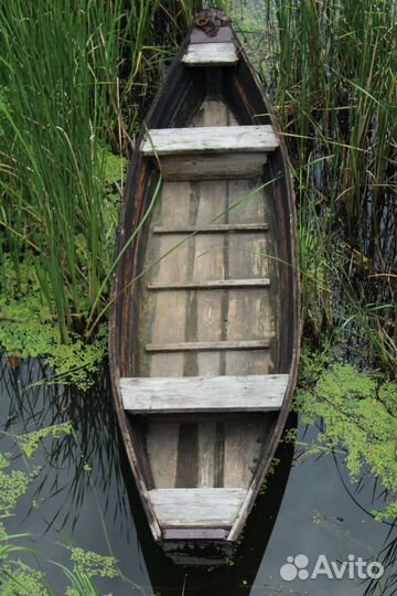 Лодка деревянная для рыбалки И охоты, вёсельное
