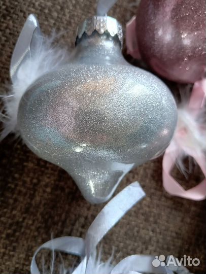 Наборы новых новогодних игрушек (7шт)