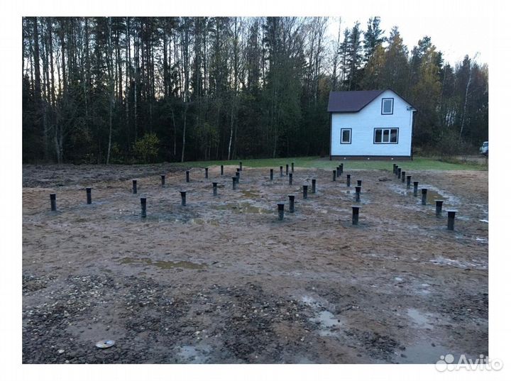 Установка винтовых свай