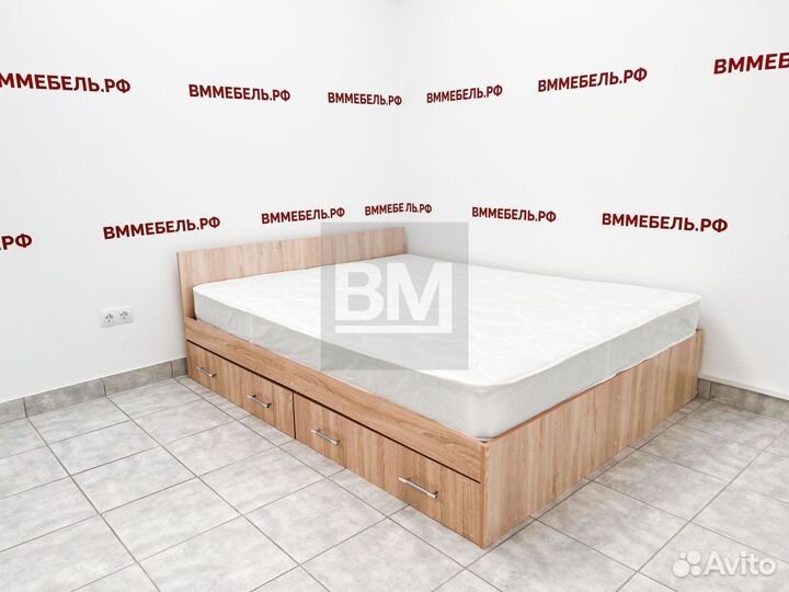 Кровать 160х200 с ящиками