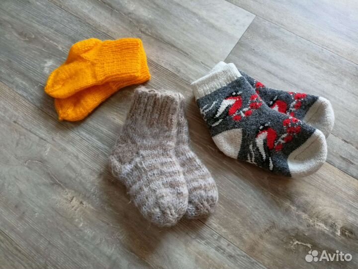 Носки детские шерстяные 10 12 14