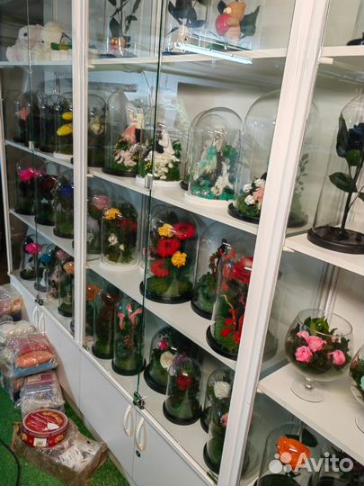 Роза в колбе. Флорариум. Подарок. Декор, от