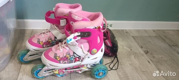 Роликовые коньки детские раздвижные