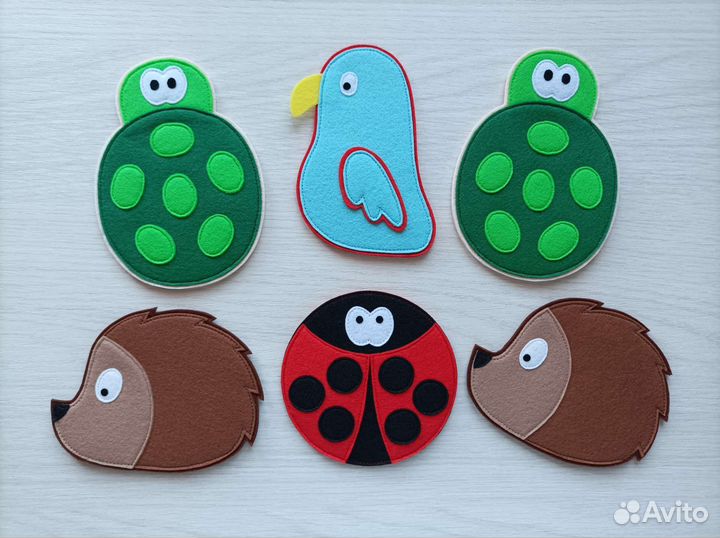 Игра с прищепками из фетра. Дидактическое пособие