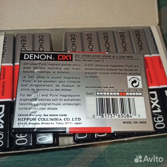 Аудиокассеты denon DX1 90 новые