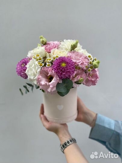 Букет цветов, цветы в коробке