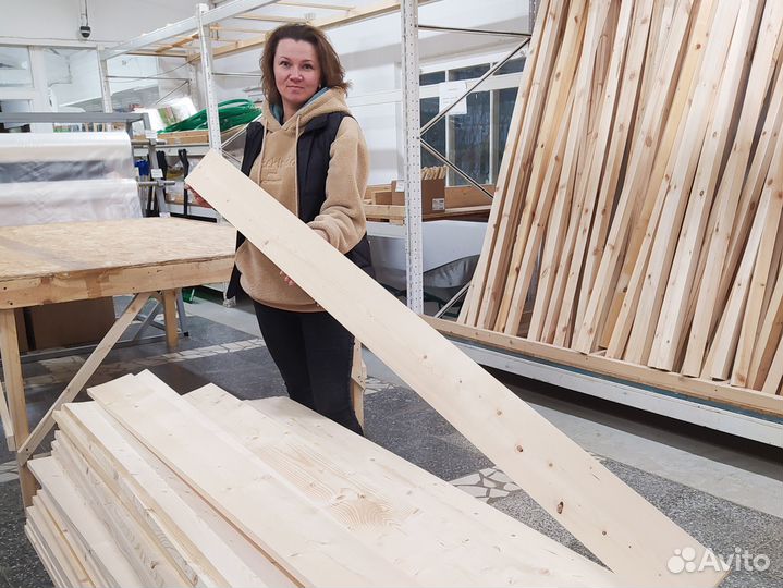 Доска сухая строганая,ав(хвоя) 20*145*2000мм ав