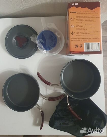 Посуда туристическая tramp. Алюминиевая. Новая