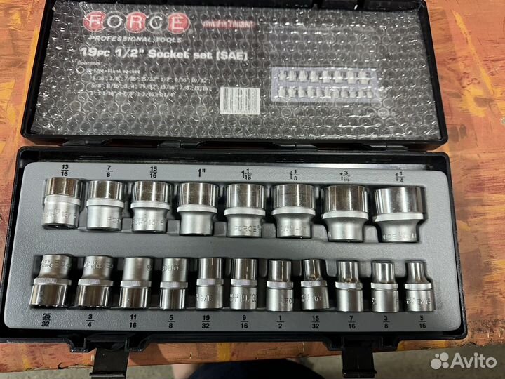 Набор дюймовых головок