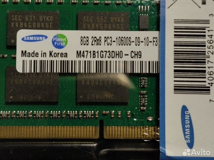 Оперативная память DDR3 Samsung 8 GB для ноутбука