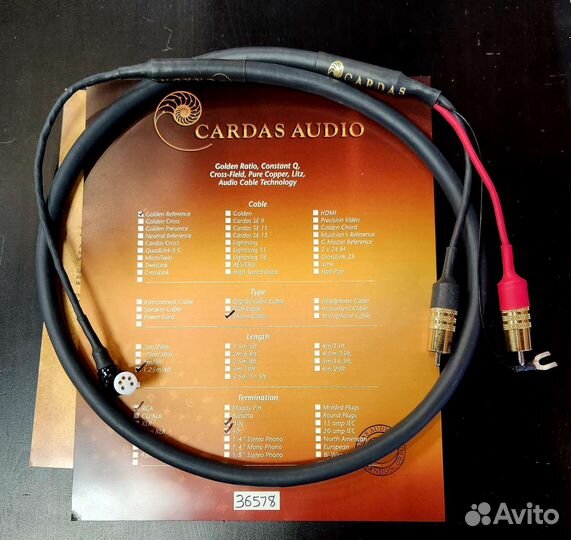 Cardas Audio Golden Reference Phono Cable 1,25м