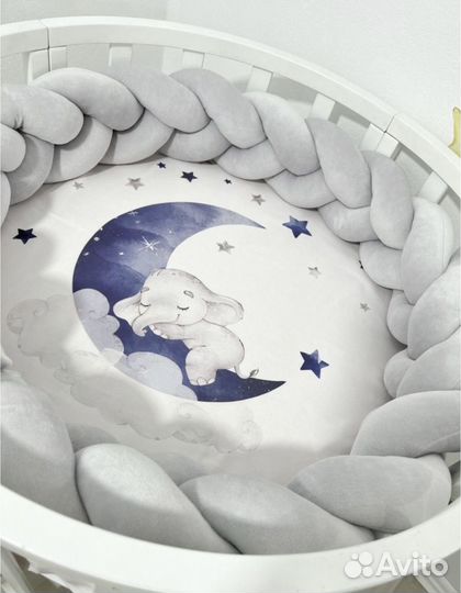 Бортик косичка, матрас