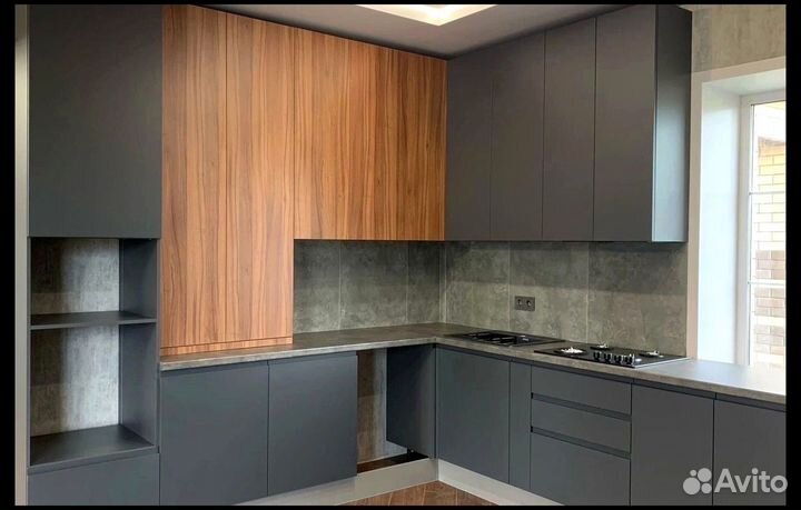 Кухня угловая с барной стойкой