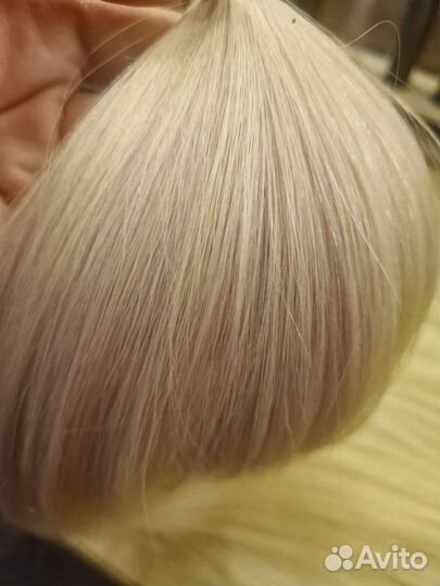 Волосы для наращивания блонд 50см