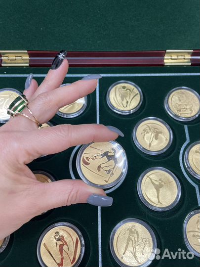 Набор из 15-ти золотых монет