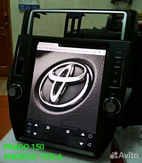 Магнитола Android Тесла Toyota Land Cruiser Prado