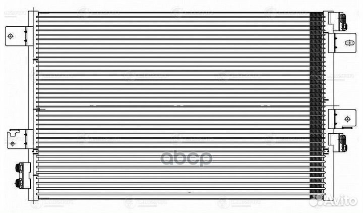 Радиатор кондиц. для а/м Dodge Caliber (06) /Je