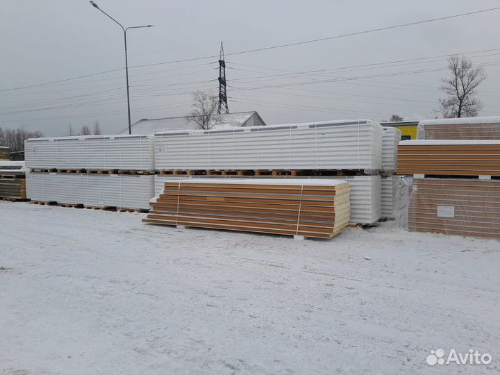 Сэндвич-панели 3000 м2 в наличии на складе