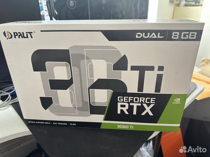 Видеокарта Palit RTX 3060ti Dual 8gb