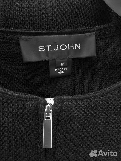 St. John жакет кардиган черный пиджак р. 12 (L)
