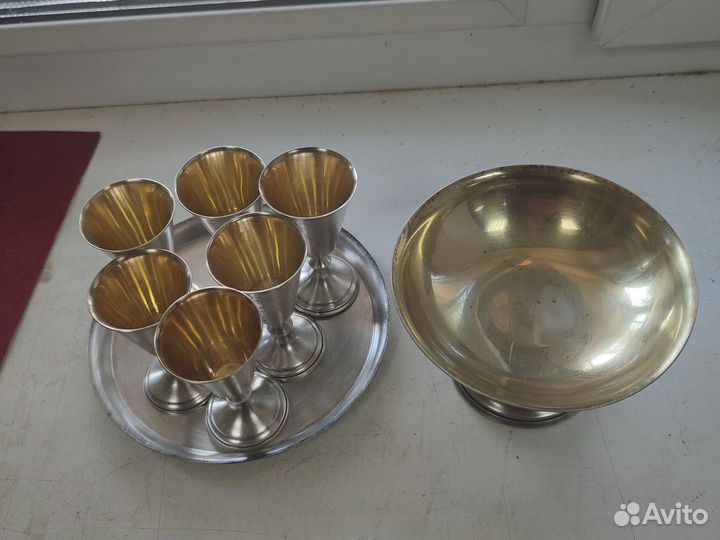 Набор изделий СССР из мельхиора