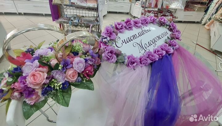 Украшение на машину на свадьбу