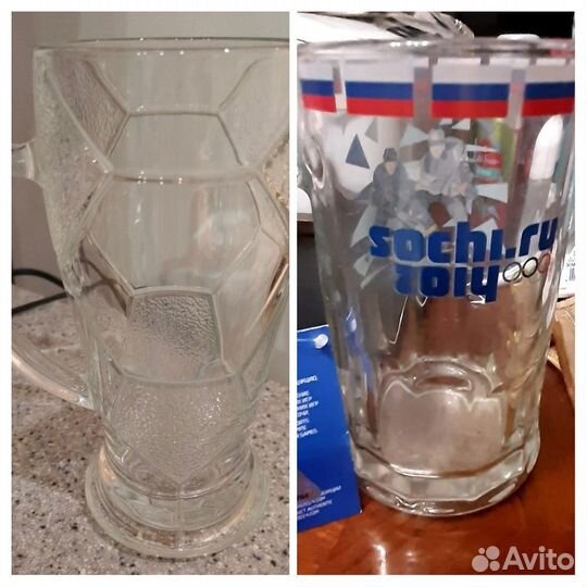 Кружки пивные Сочи-14 с этикеткой Футбол